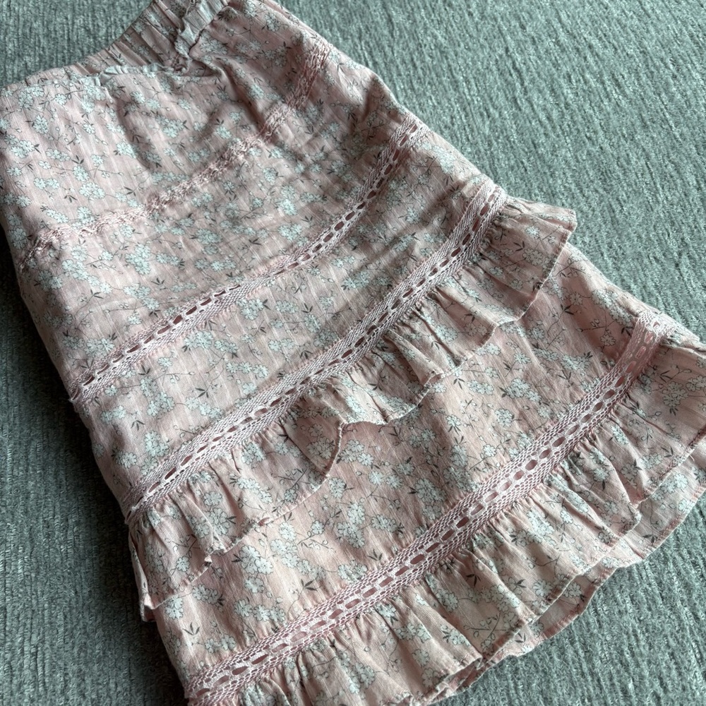 LoveShackFancy Ruffle Mini Skirt - Picture 4 of 4